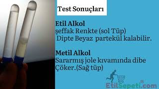 Etil Sepeti Etil Metil Alkol Test Kullanim Etil Testi Metil Testi Test Kiti