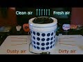DIY Air Purifier! - The "2 Gallon Bucket" Air Filter! - ez DIY (100% solar powered!)
