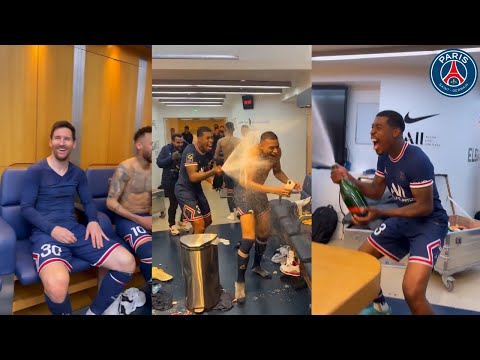 Crazy PSG Locker Room Celebrations After Winning The Ligue 1 Title