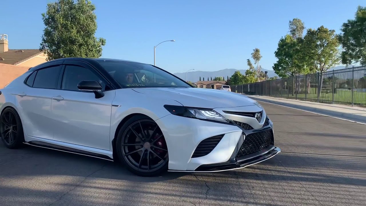 2019 Toyota Camry XSE @mtxse26 2018 2020 STANCE WHEELS EIBACH LOWERED