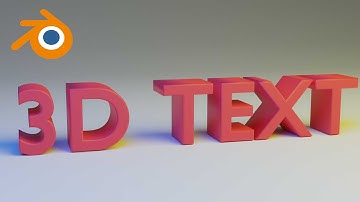 3D Text in Blender