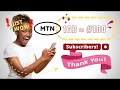 Yadda Zaka Sai 1GB Akan Naira 100 Free MTN Data