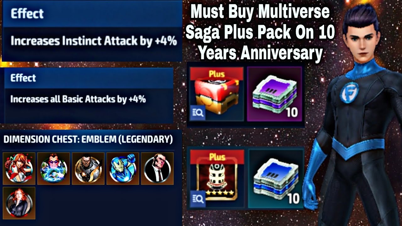 Must Buy Multiverse Saga Plus Pack On 10 Years Anniversary - Marvel Future Fight