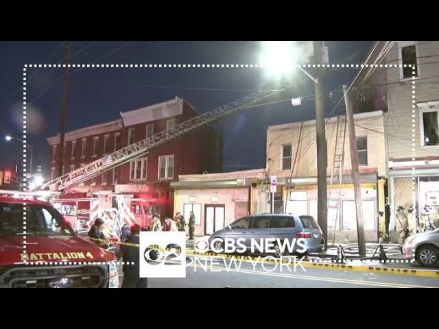 3 Firefighters Injured Battling Mixed Residential Commercial Building Fire In Jersey City