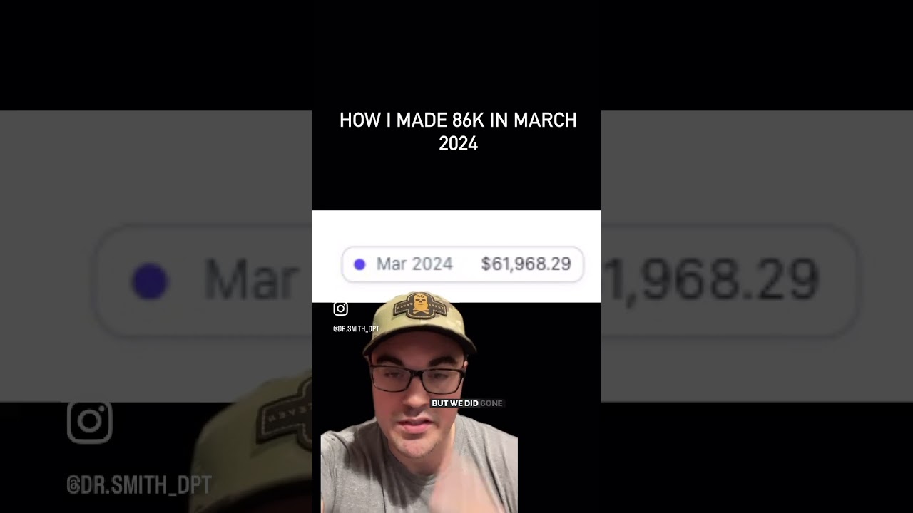 How I made 86k in March 