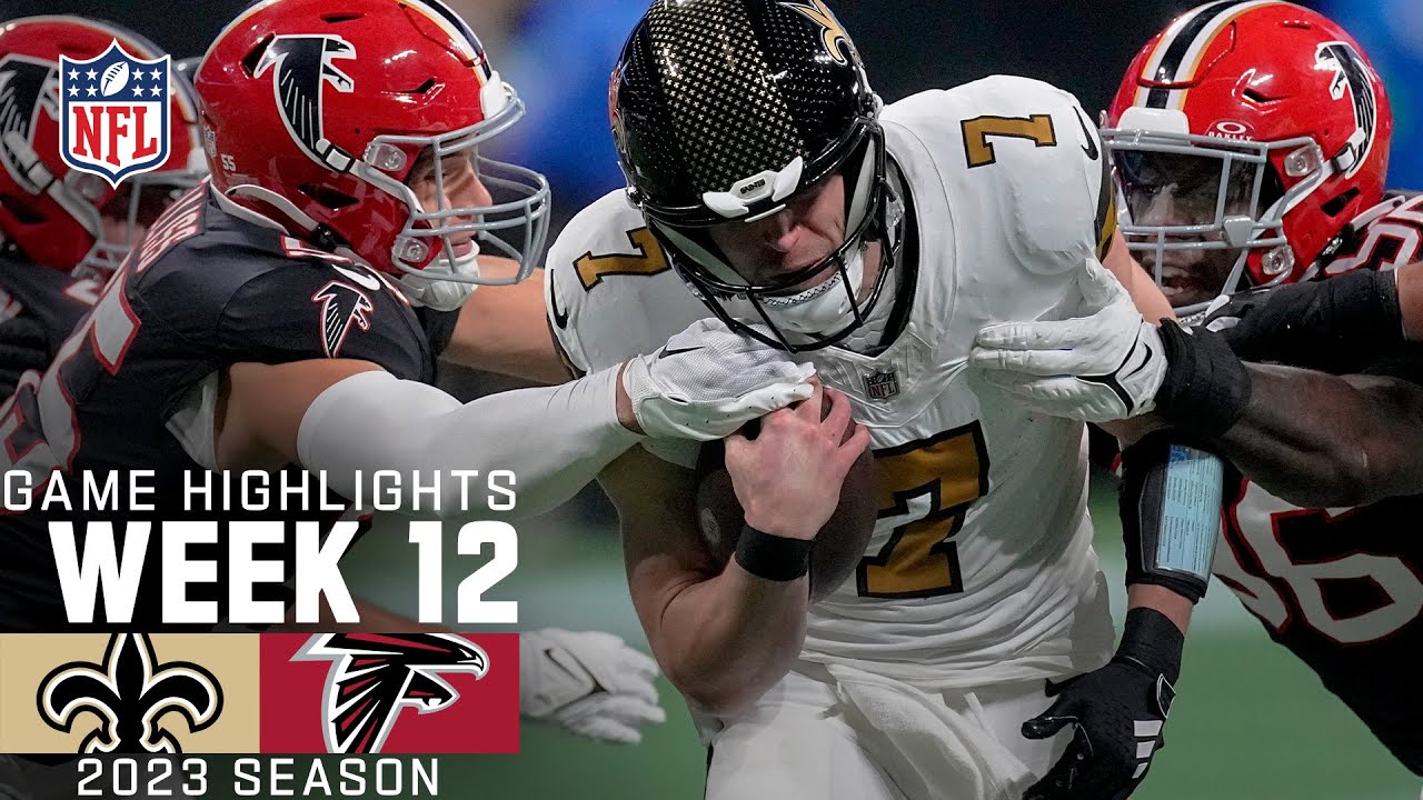 ⁣New Orleans Saints vs. Atlanta Falcons Game Highlights | NFL 2023 Week 12