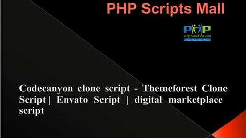 Best selling digital marketplace script | Codecanyon clone script | PHP Scritps Mall
