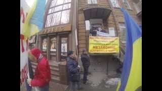 Поддержка майдана, восстали обманутые пайщики строительной компании Консоль Днепропетровск(Строительная фирма 