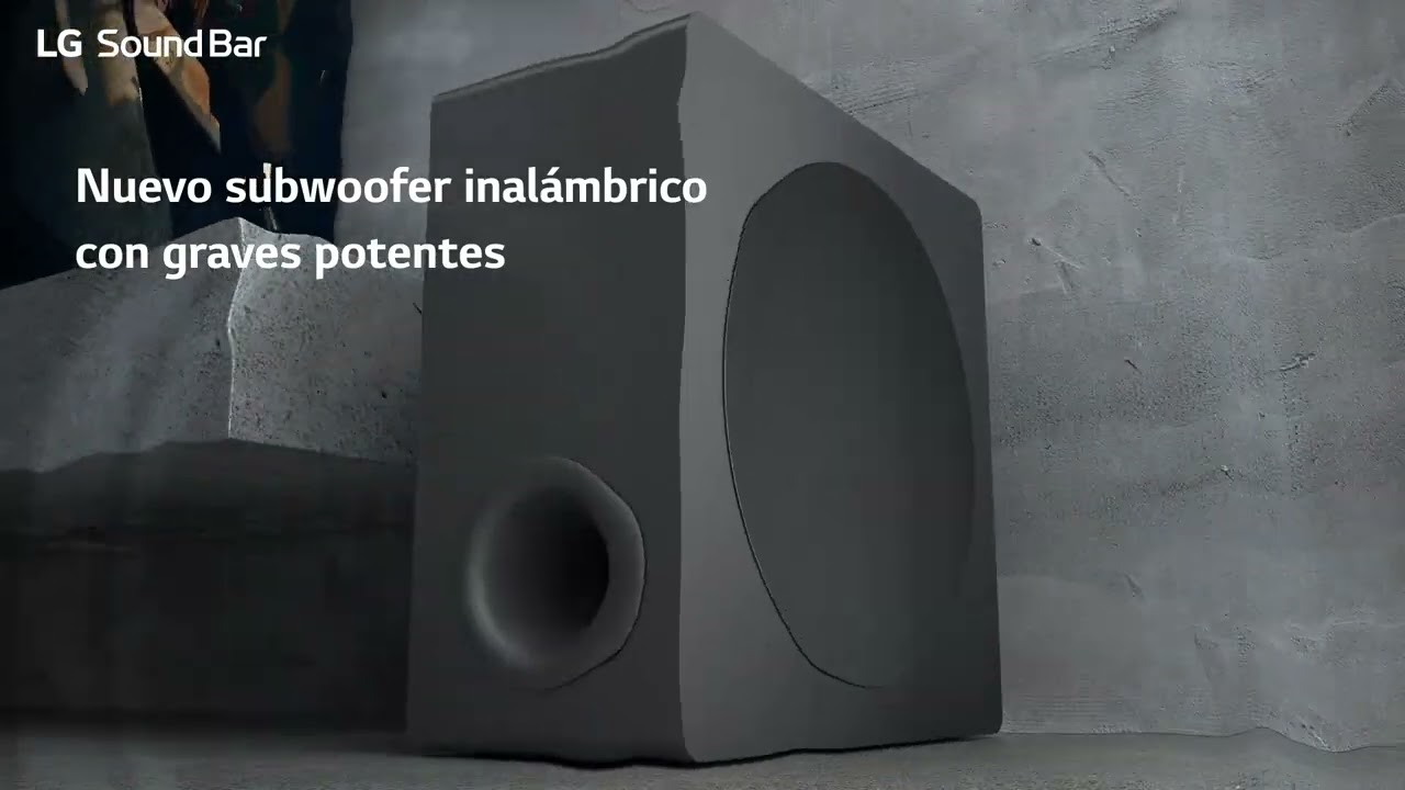 Soundbar LG con Subwoofer inalámbrico, Barra de Sonido