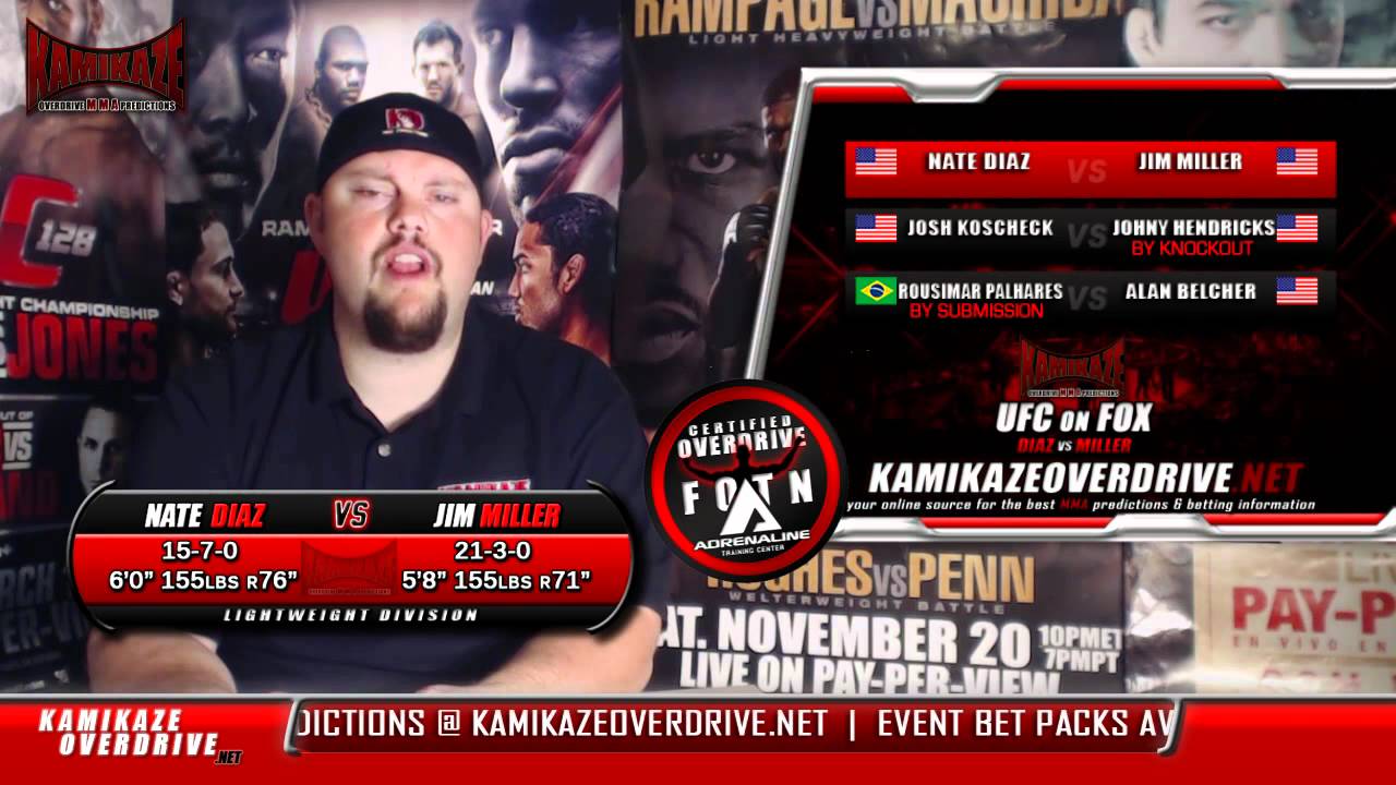 UFC on Fox 3 Predictions- Kamikaze Overdrive MMA