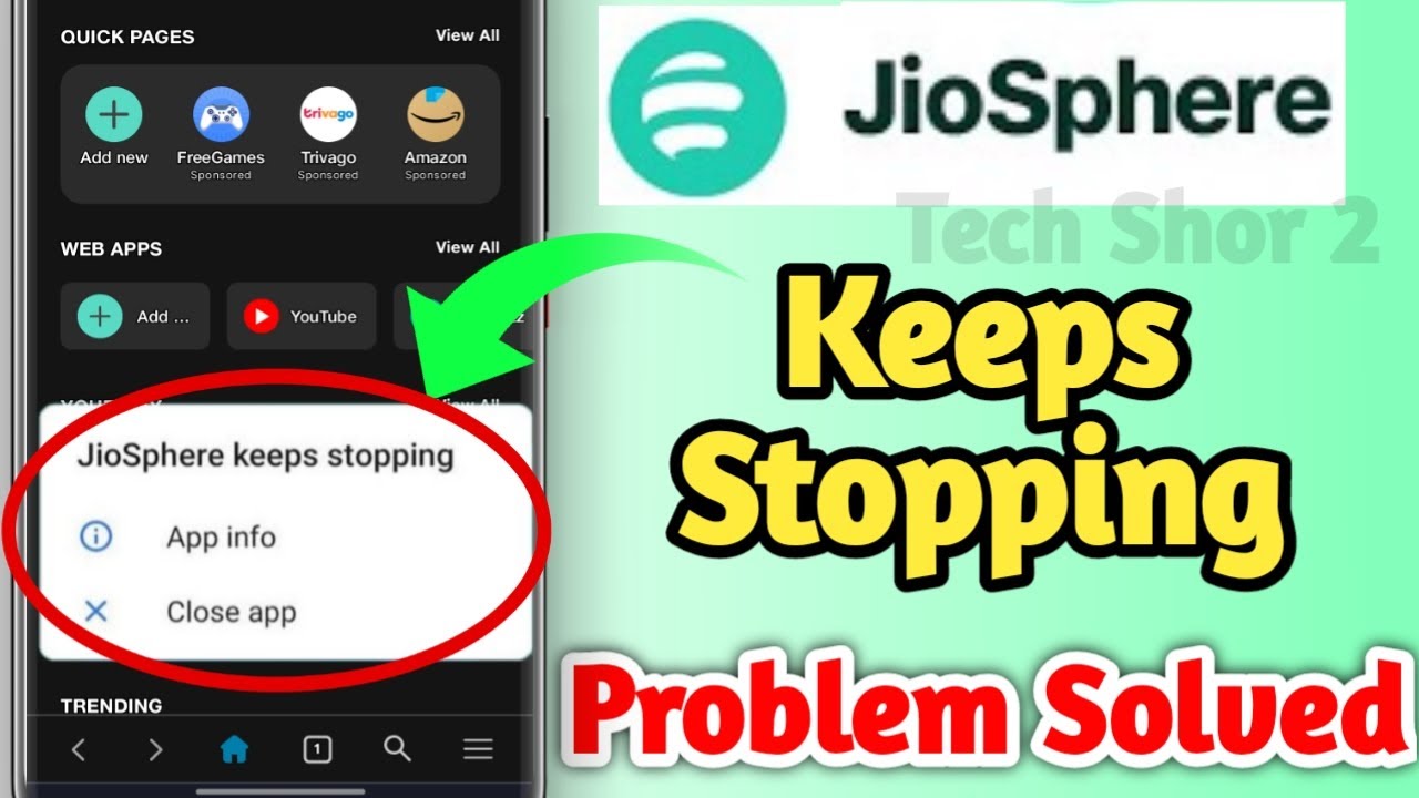 jiosphere keeps stopping problem solve (2025) | jiosphere keeps stopping jio sphere app auto close
