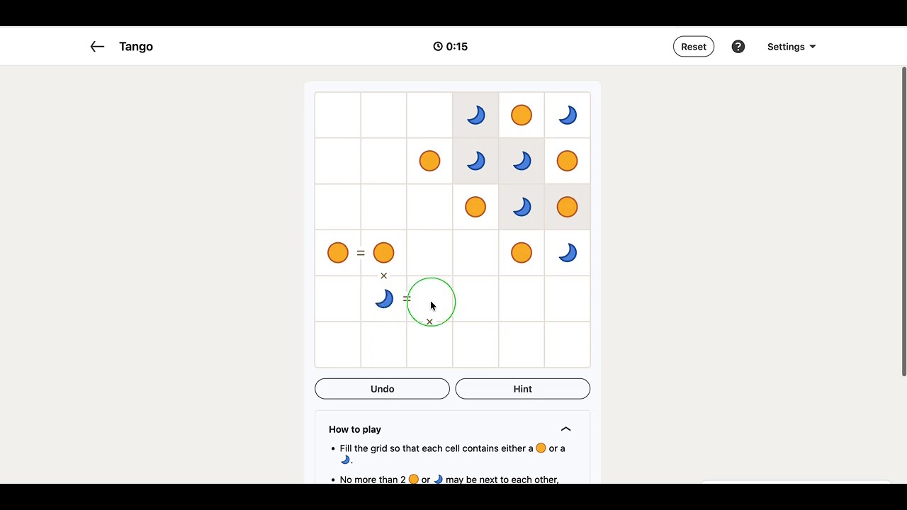 LinkedIn Tango Answer Today | 23 July 2026 - Puzzle #654