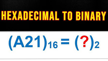 How To Convert Hexadecimal to Binary - Part 2