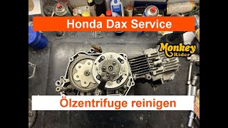 Honda Dax Monkey Service , Ölzentrifuge bei jedem 2ten Ölwechsel mit reinigen und welches Öl nehmen