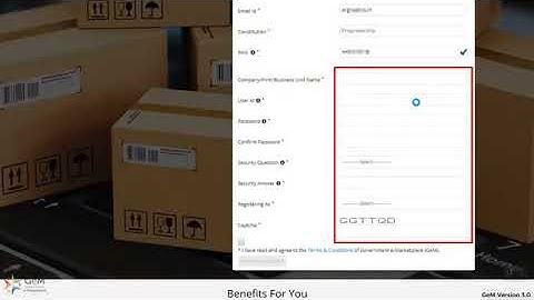 GEM 3.0 |  Seller Registration Module
