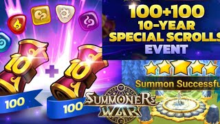 Amazing Rates For The 10-Years Special Scrolls - Summon Session - Summoners War