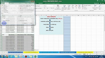 Excelde BAĞ YAPIŞTIR nasıl yapılır ?