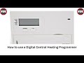 How to Programme The Times on a Digital Central Heating Programmer