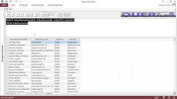 Access: Abfragen mit SQL Tutorial: Tabellen aneinanderreihen |video2brain.com