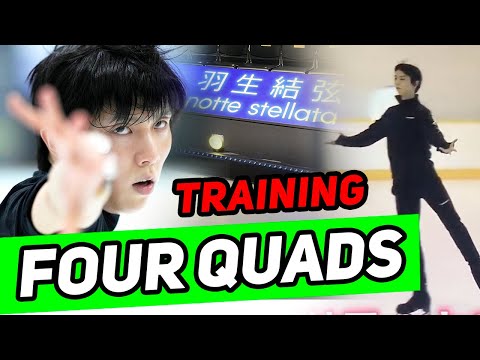 Yuzuru Hanyu shocked his perfect form. Yuzuru performed 4 Quads in training for the Notte Stellata