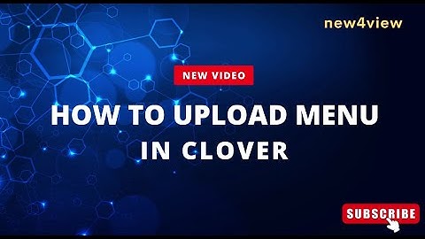"How to Upload a Menu on Clover | Easy Step-by-Step Tutorial"  #new4view #clovermenu #youtube #menu