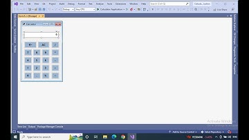How to design simple calculator using C# Windows Form Application Part 1
