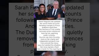 Sarah Ferguson Makes Major Social Media Change After Prince Andrew Update #celebritydivorce
