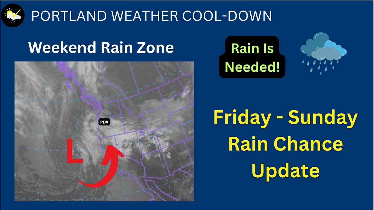 Portland Weather Weekend Rain Chance Update - YouTube
