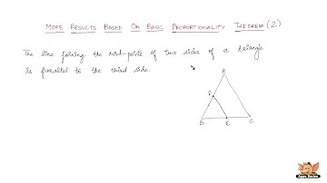 More results based on basic proportionality theorem - 2/5