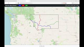 Montana Route Planner   Application Demo screenshot 3