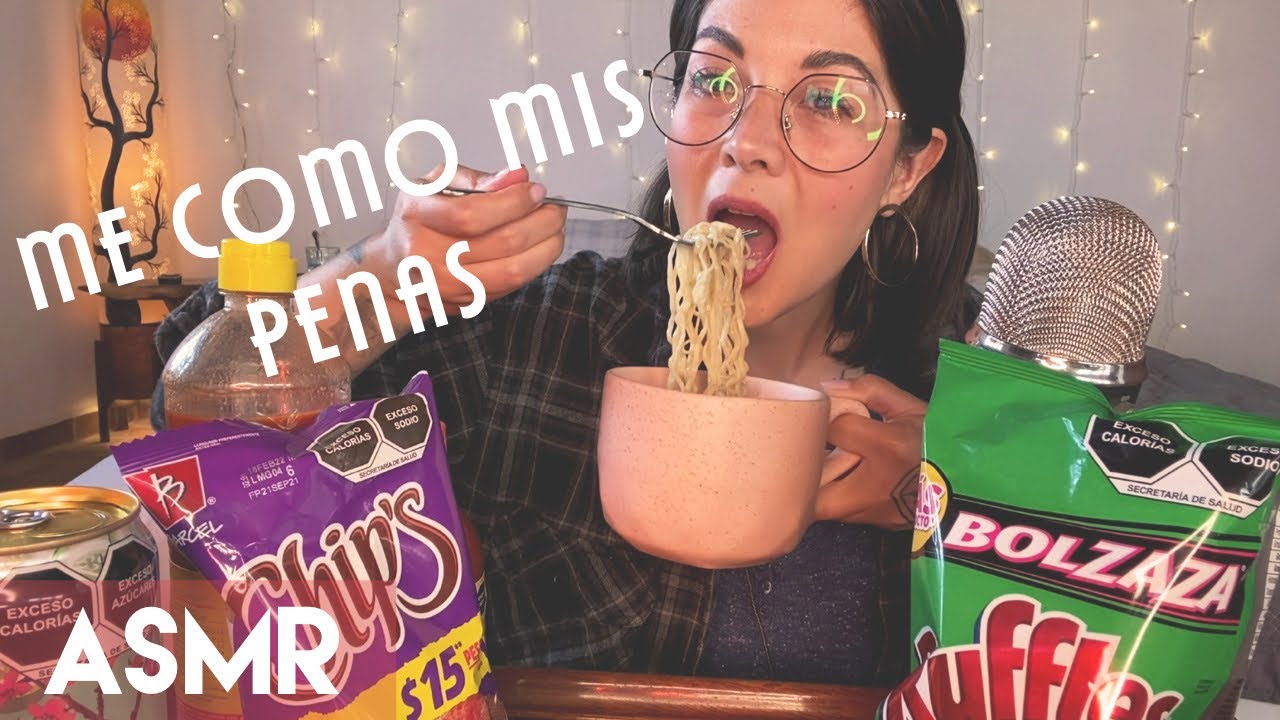 ASMR 🇲🇽:  Mukbang chatarra | ASMar | Whispered / Soft Spoken
