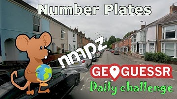 Geoguessr Daily Challenge - NMPZ - Number Plate Groupings Are Very Useful To Know