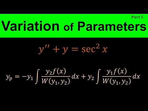Variation of parameters