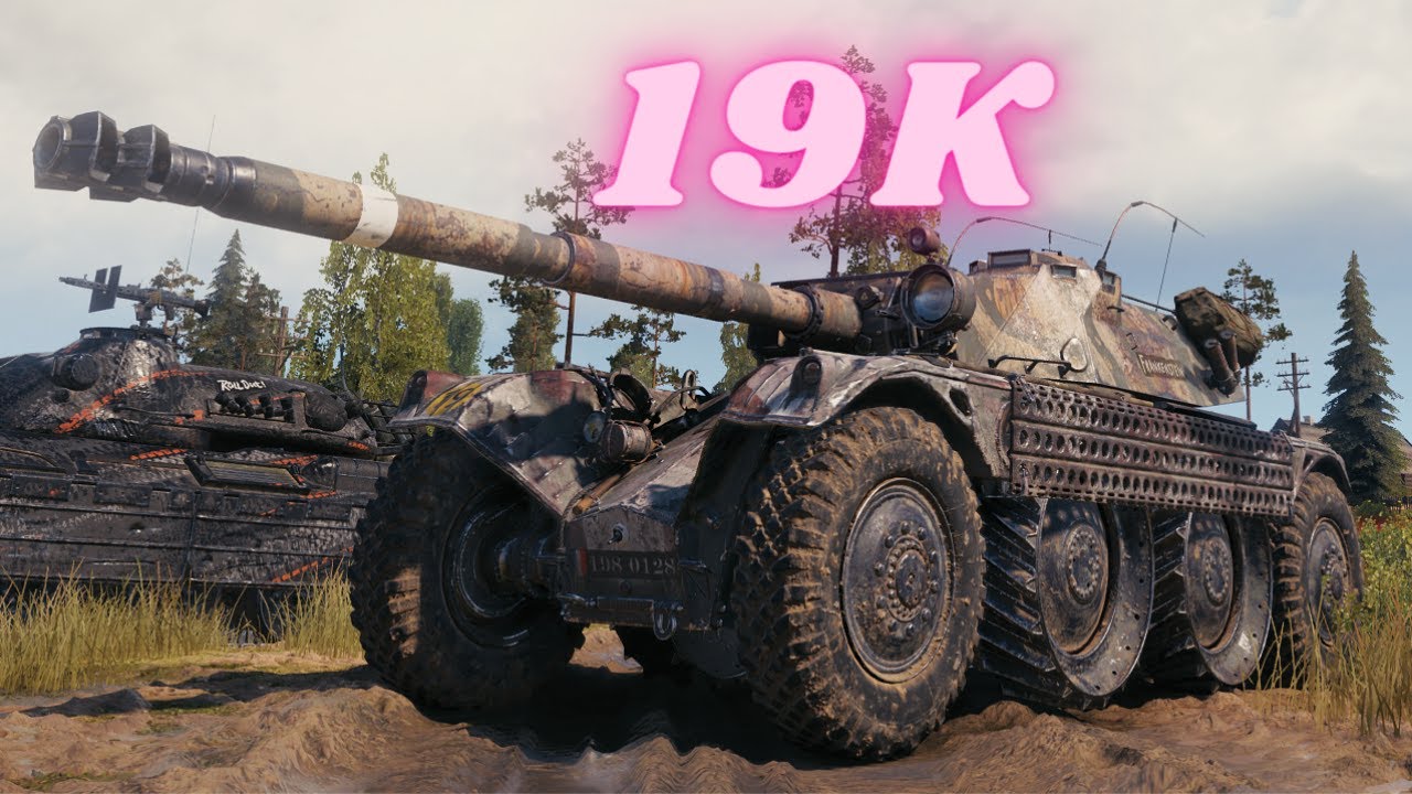 Panhard EBR 105   19K Spot Damage  World of Tanks 