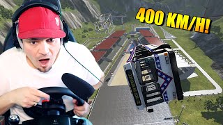 BUSES JUMP 400 KM/H ON THE HILL! 🚌 Beam.NG Mods screenshot 3