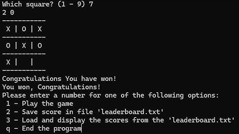 Noughts and Crosses Game | Python Console Game with AI Opponent #python