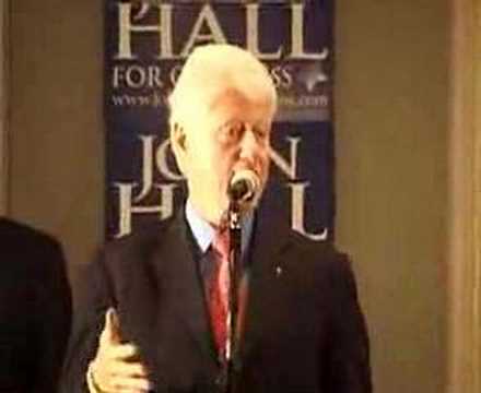 Bill Clinton votes for John Hall