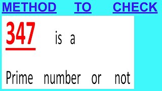 Celebrity 347      is   a  Prime    number    or     not Profile