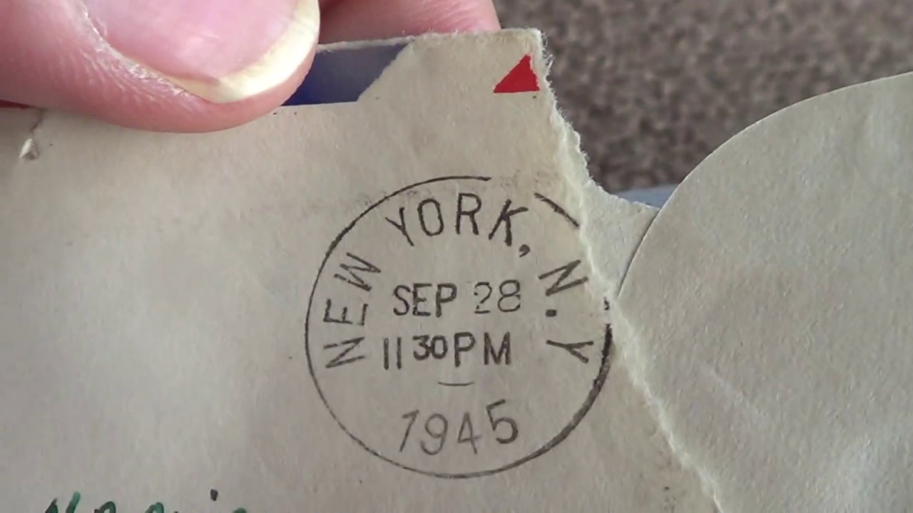 Frank Nania WW2 letter to his mom  9 -28 -1945