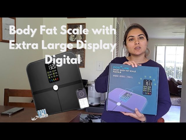 Body Fat Scale, Posture Extra Large Display Digital Bathroom