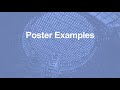 Poster Design and Presentation Workshop