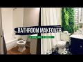 EXTREME BATHROOM MAKEOVER (Renter Friendly + DIY LED Mirror)