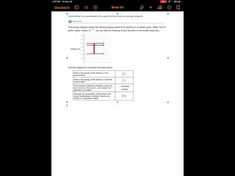 ALEKS Calculate wavelength