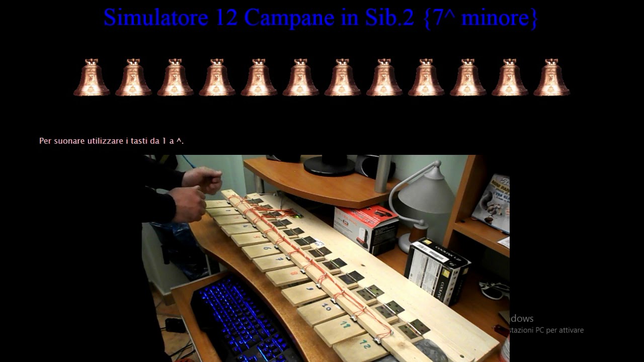 Melodie natalizie con il simulatore di 12 campane in Sib 2