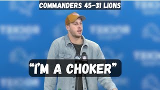 Jared Goff postgame Press Conference - Commanders vs Lions