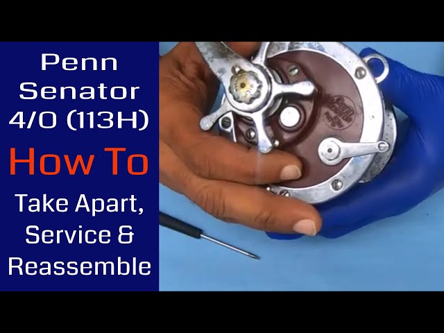 Penn Senator 4/0 (113H) Fishing Reel - How to take apart, service and  reassemble 