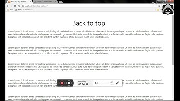 Back to Top Button with HTML, CSS and JavaScript