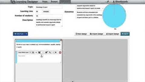 Creating a Lesson Plan with the Learning Designer