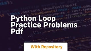 python loop practice problems pdf