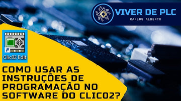 Como usar as instruções de programação no software do clic02?